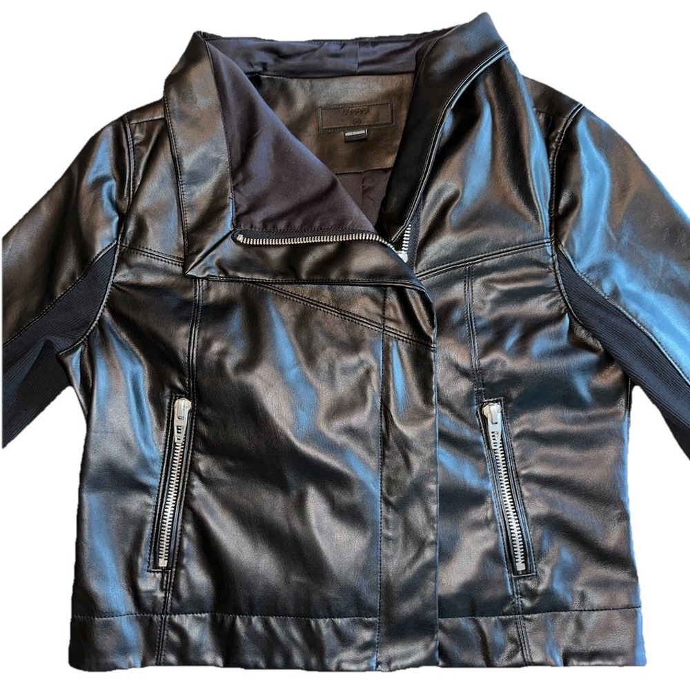 BLANK NYC Women's Black Moto Faux Leather Jacket Size M NWOT. *101 - Picture 3 of 16